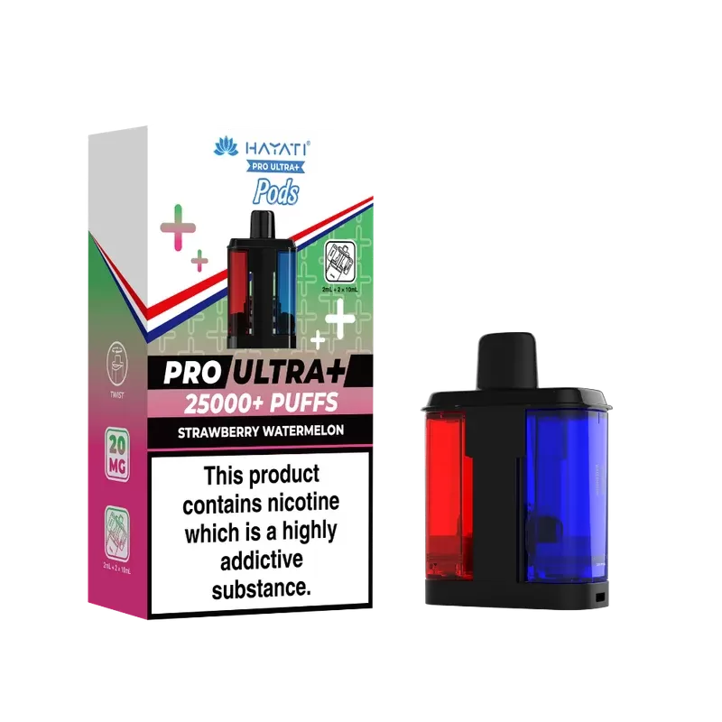 Hayati Pro Ultra Plus 25k Prefilled Pods Strawberry Watermelon - Vape Store