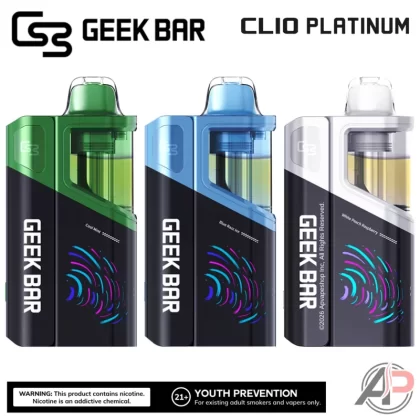 Geek Bar Clio Platinum 50,000 Puffs Disposable Vape Device Kit - [Pod Only] Blue Razz Ice, [Pod Only] Code Red