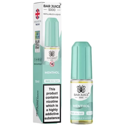 Menthol Nic Salt E-Liquid by Bar Juice 5000 (10ml) - 10mg