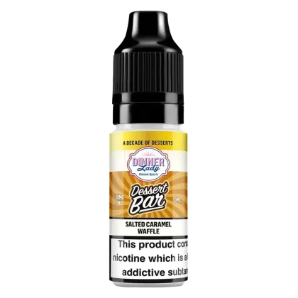 Dinner Lady Dessert Bar Salts Salted Caramel Waffle Nic Salt - Strength#10mg>20mg