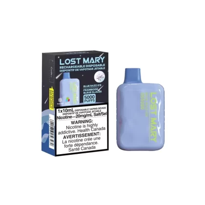 Lost Mary Disposable Vape – Blue Razz Ice – 5000 Puffs