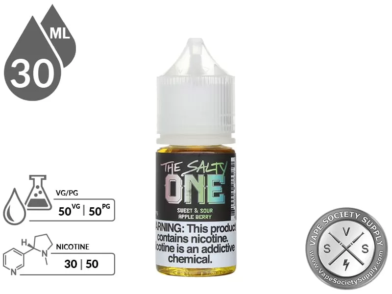 Sweet & Sour Apple Berry THE SALTY ONE 30ml - Image 3
