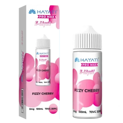 FIZZY CHERRY HAYATI PRO MAX E-LIQUID 100ML NO NICOTINE
