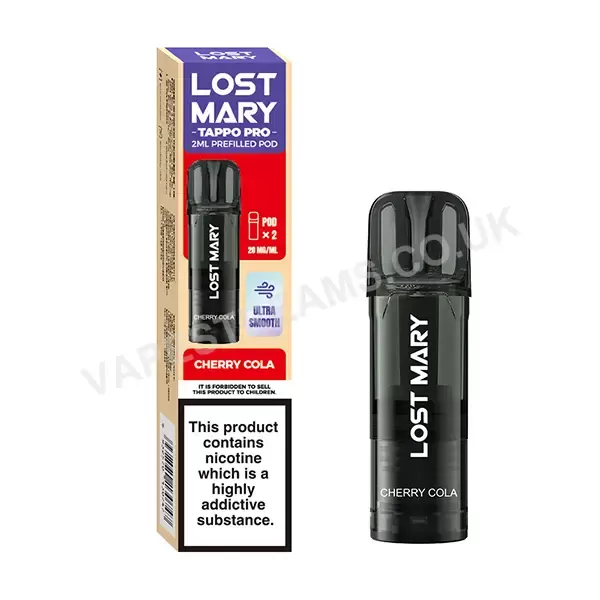 Lost Mary Tappo Cherry Cola Prefilled Pods - Vapestreams Co - Image 2