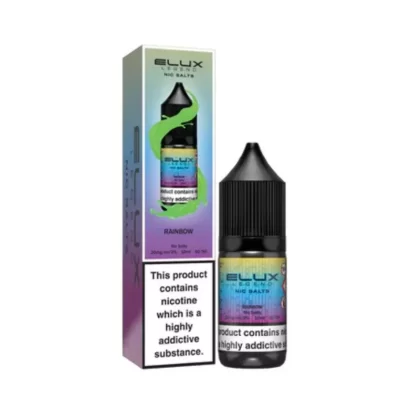 Elux Legend Nic Salts Rainbow E Liquid 10ml - Nicotine Strength#20mg>10mg>5mg