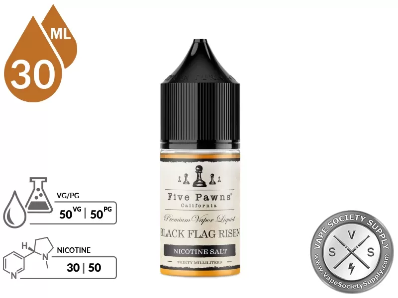 Black Flag Risen Five Pawns Salt 30ml - Image 2