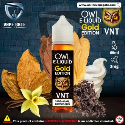 Owl Golden Edition VNT E-Liquid 60ml - 3 mg / 60 ml