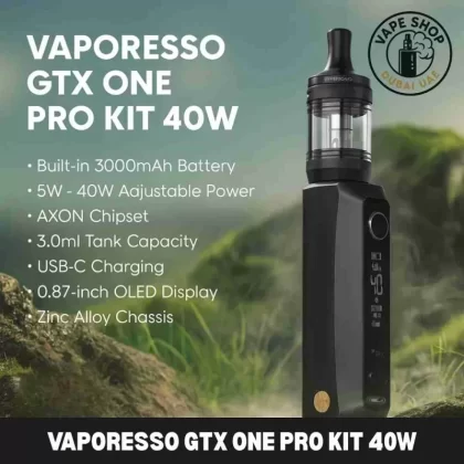 Vaporesso GTX One Pro Kit 40W 3000mAh Battery In Dubai - Black, Blue (F5DE00)