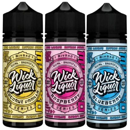 Wick Liquor E-Liquid Miyako Yoghurt 100ml Shortfill - Apricot