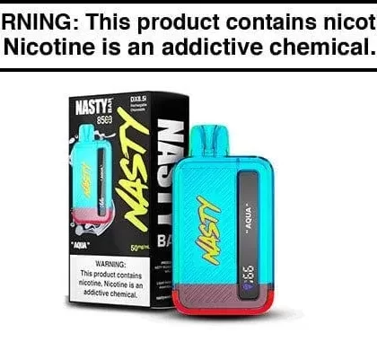 NASTY BAR DISPOSABLE VAPE 17ML – 8500 PUFFS - Aqua, Berry Grape