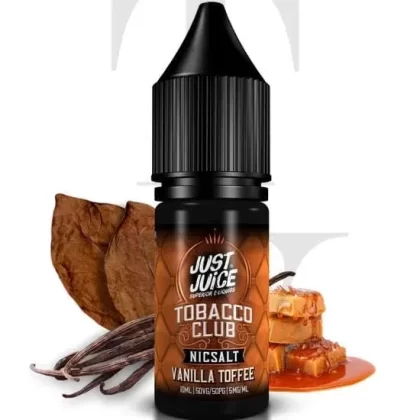 JUST JUICE VANILLA TOFFEE TOBACCO NIC SALT E-LIQUID - Nicotine Strength#11MG (1%)>20MG (2%)>5MG (0.5%)