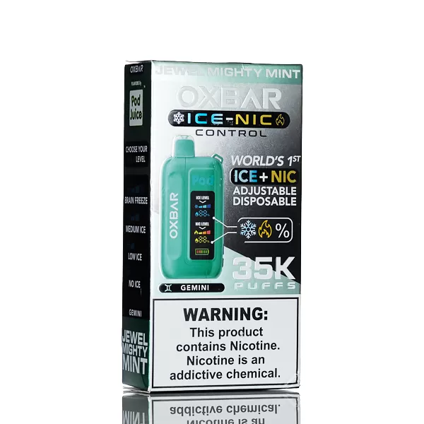 OXBAR X Pod Juice Ice-Nic Control 35K Puffs Disposable Vape - Milk Berry Crunch - Image 3