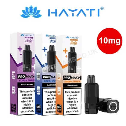 Hayati Pro Max Plus Refill Pods (10mg) - Vapestreams Co