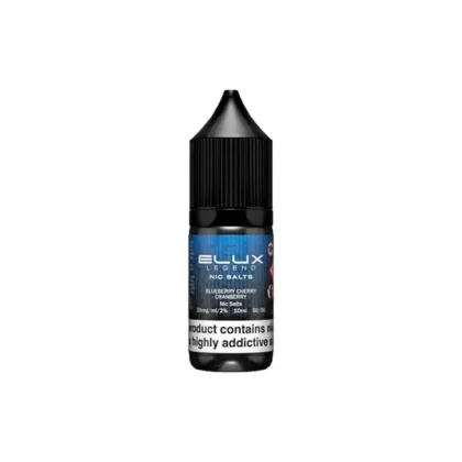 Elux Legend Nic Salts Blueberry Cherry Cranberry E Liquid 10ml - Nicotine Strength#20mg>10mg>5mg (5B2938)