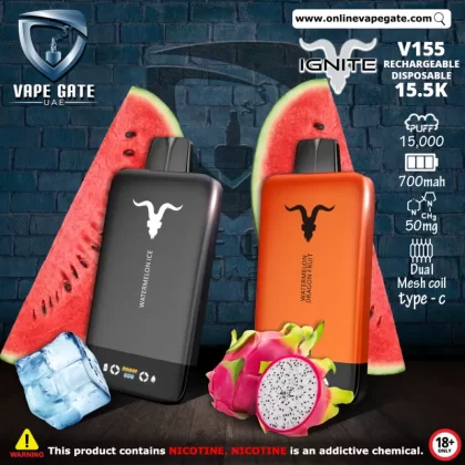 IGNITE - V155 Rechargeable Disposable Vape (15,500 Puffs) - Tropical Acai / 50 mg