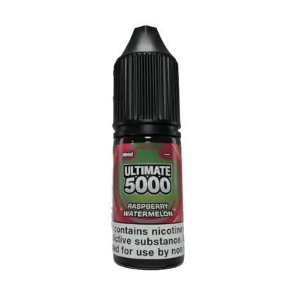 Raspberry Watermelon Saltnic vape Juice by Ultimate 5000 - 10 Pack - Strength 5mg