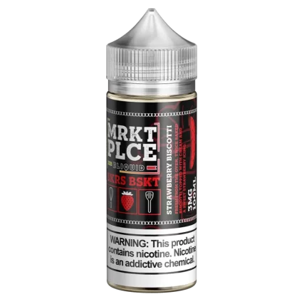 MRKTPLCE BKRS BSKT - Strawberry Biscotti - 100ML E-Liquid - 6MG