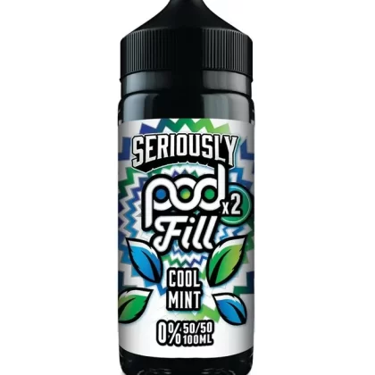 DOOZY SERIOUSLY PODFILL COOL MINT 100ML SHORTFILL E-LIQUID