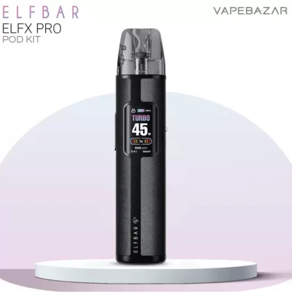 Elf Bar ELFX PRO – Black - Pod Kit / Elf Bar / 850 mAh / max. 45 Watt / 2ml / USB-C