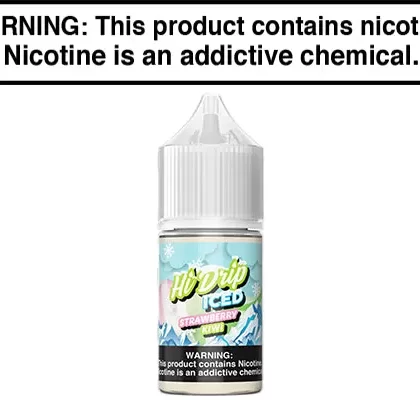 STRAWBERRY KIWI ICED BY HI-DRIP SALTS 30ML - Vapejuice