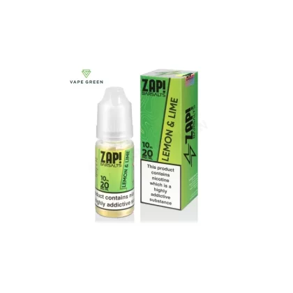 Lemon & Lime Nic Salt E-Liquid by Zap! Bar Salts