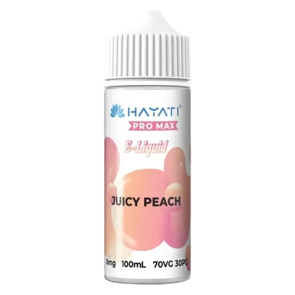 Hayati Juicy Peach 100ml Shortfill Vape Juice