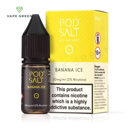 Banana Ice Nic Salt E-Liquid by Pod Salt - Eliquidsupply