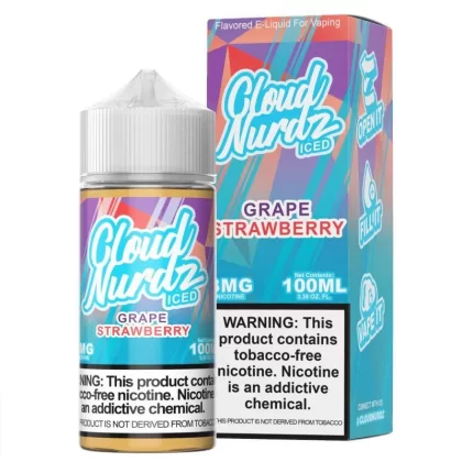Grape Strawberry Iced by Cloud Nurdz TFN 100mL - 3MG