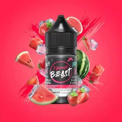 FLAVOUR BEAST SALT 10MG/ML-SAVAGE STRAWBERRY WATERMELON ICE