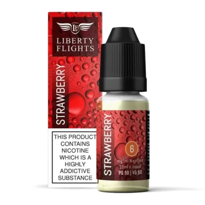 Strawberry E-Liquid by Liberty Flights (10ml) - 12mg