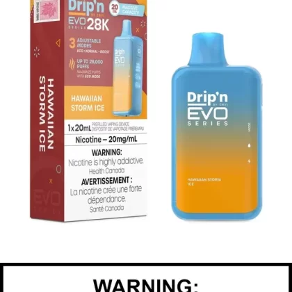 Hawaiian Storm Ice Drip’n EVO 28K Disposable Vape