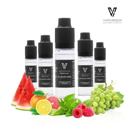 Vapoursson e-Liquid – Juicy Cloud Mix 0mg 10ml Bottle x 5 Pack | Cigee