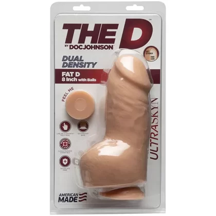 The D – Fat D – 8 Inch With Balls – Ultraskyn – Vanilla