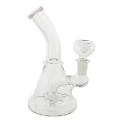 Pink Mini Palm Tree Perc Bong – 6in - Vape Store