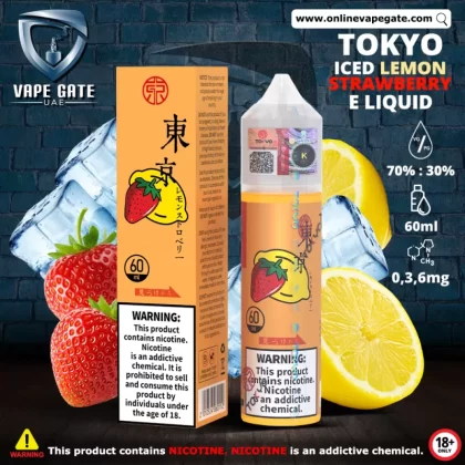 Tokyo Iced Strawberry Lemon E Liquid - 6 mg / 60 ml