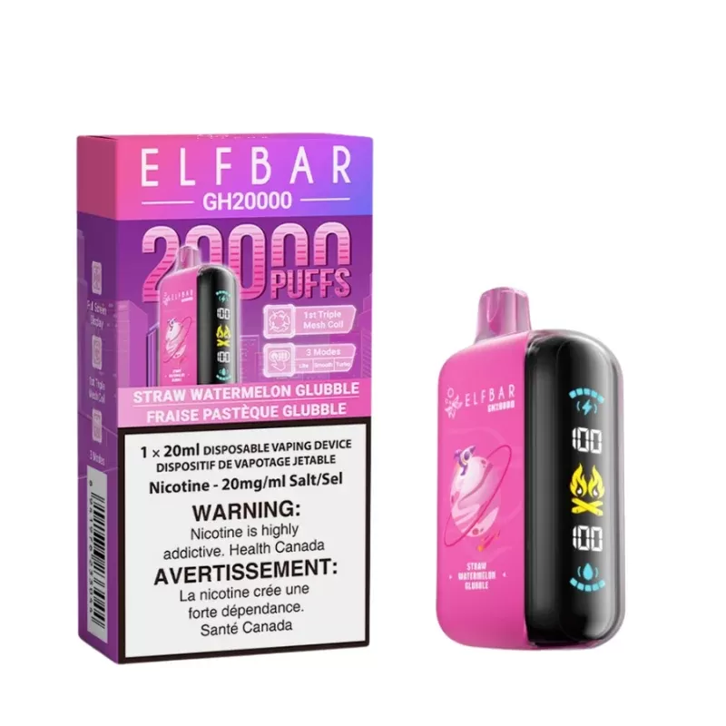Elf Bar GH 20K Strawberry Watermelon Glubble Disposable Vape