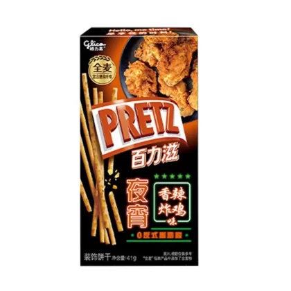 Glico Pretz Exotic Pretzel Sticks - Flavor#Roasted Lamb>Fried Chicken>Cheeze Pizza