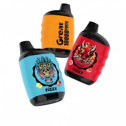 Fizzy Great 10000 Puffs EU Mesh Coil Disposable Vape - Random Flavors(fast Delivery), Watermelon; 5-nicotine (D0736B)