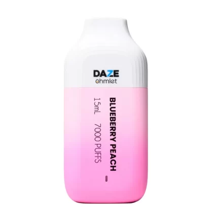 7 Daze Ohmlet Disposable Vape –Blueberry Peach 50mg (7000 Puffs)