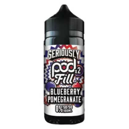 Seriously Pod Fill Blueberry Pomegranate 100ml Short Fill E Liquid - Vapourdays Co