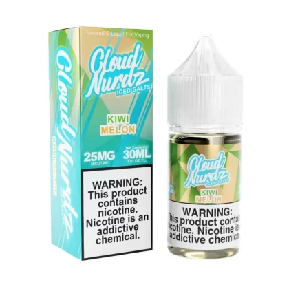 Cloud Nurdz Iced Salts Kiwi Melon eJuice - Vape Product; Vape Product, Vape Product (9E89CE)