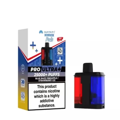 Hayati Pro Ultra Plus 25000+ Refill Pods Blue Razz Pineapple / Strawberry Ice