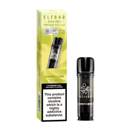 Elf Bar ELFA Pro Lemon Lime Pods (2 Pack) - Strength#20mg (834818)