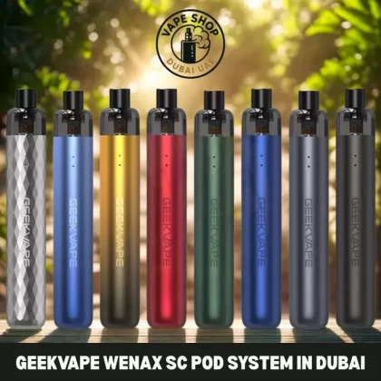 GeekVape Wenax SC Pod System In Dubai - Army Green, Classic Black