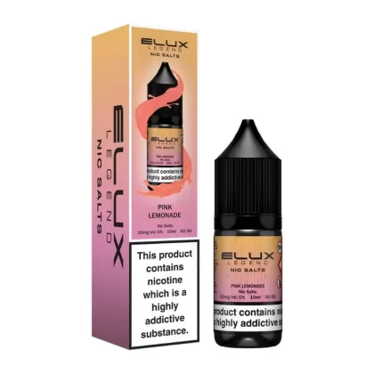 Elux Legend Pink Lemonade Nic Salt E-Liquid - Nicotine Strength#10mg>20mg