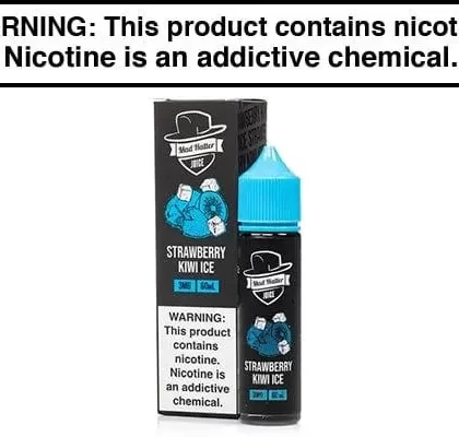 STRAWBERRY KIWI ICE BY MAD HATTER 60ML - Vapejuice