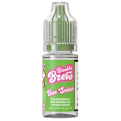 OHM BREW DOUBLE BREW STRAWBERRY WATERMELON BUBBLEGUM 10ML NIC SALT E-LIQUID