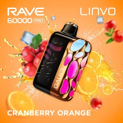 Linvo Rave 60000 Pro Disposable Vape – Cranberry Orange