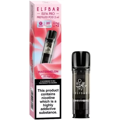 Watermelon Elf Bar Elfa Pro Pods (x2) - 20mg (2%)