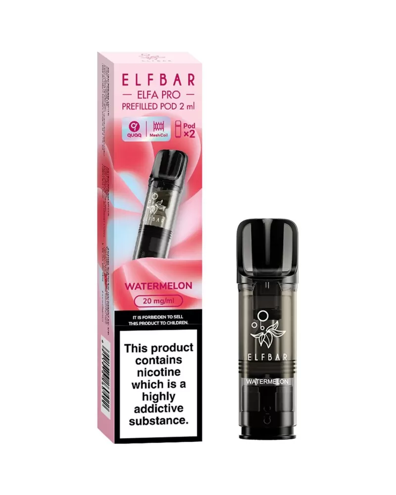 Watermelon Elf Bar Elfa Pro Pods (x2) - 20mg (2%)